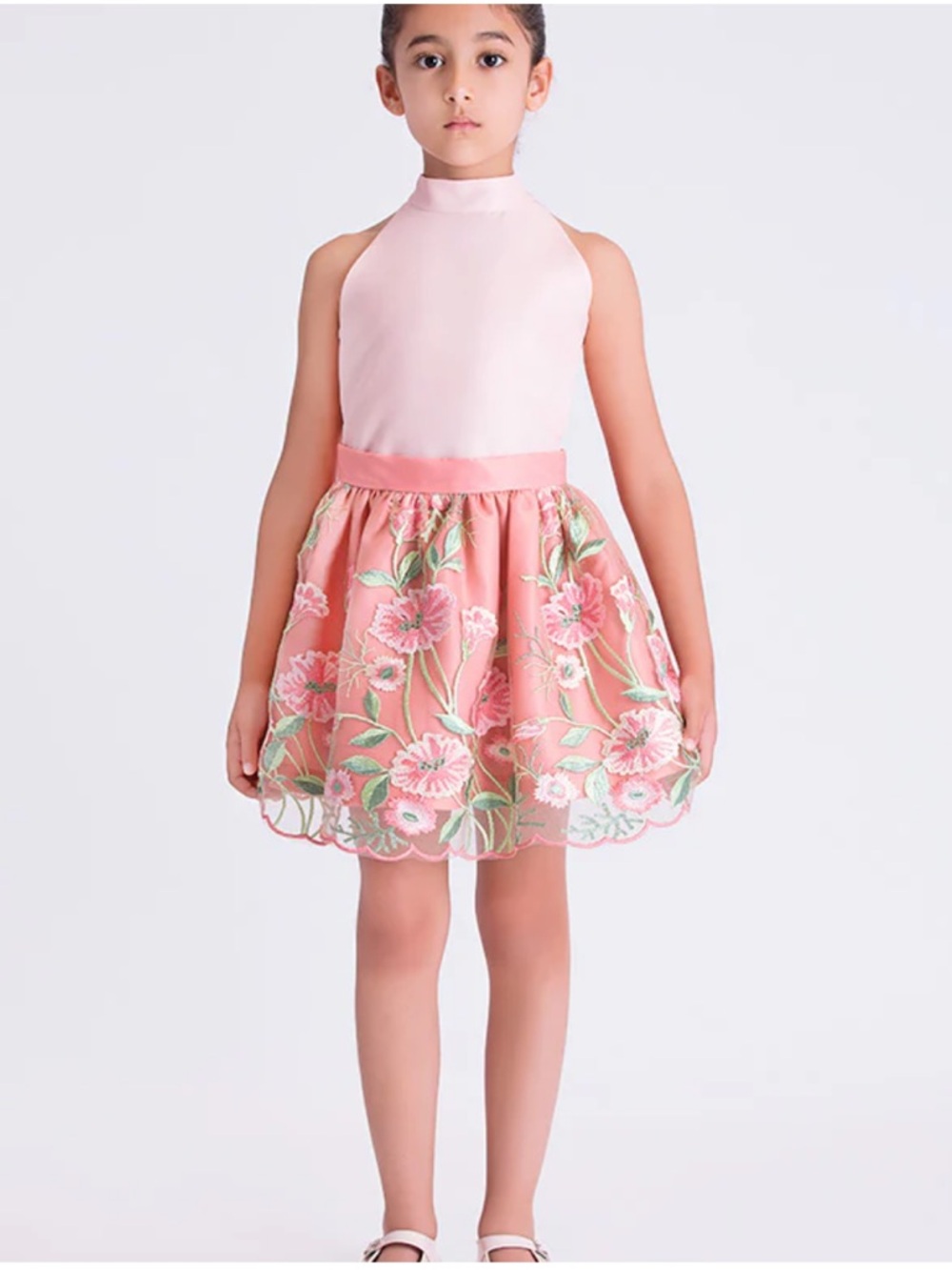 NWT Mama Luma Floral Embroidered Skirt & Top set